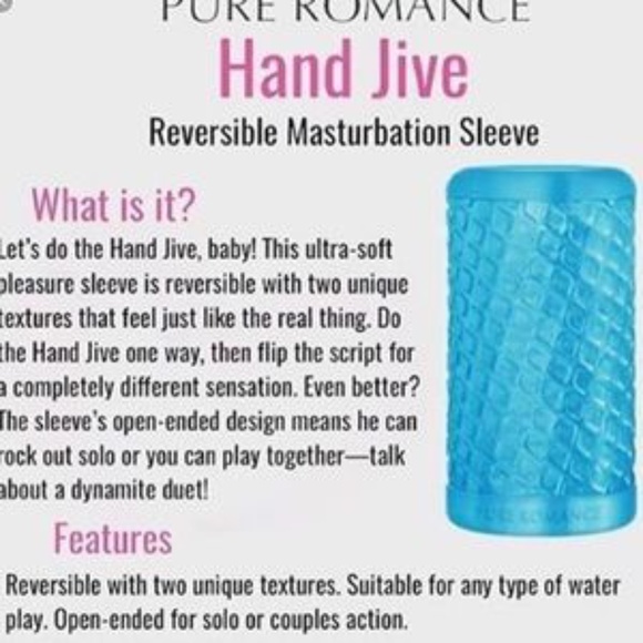 Pure Romance | Other | Reversible Self Pleasure Sleeve Hand Jive